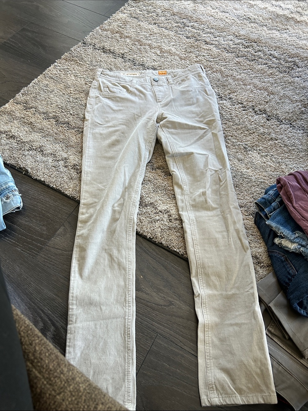 Pilcro Light Beige Corduroy Pants